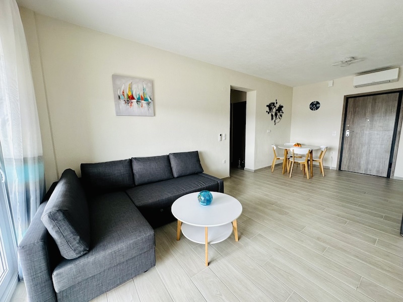 Living room with modern decor at Lora Family Apartment